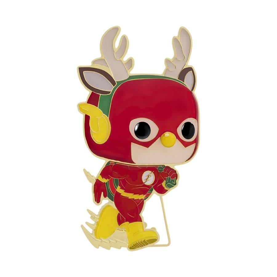 FUNDCCPP0029 DC - Flash Holiday 4" Pop! Enamel Pin - Funko - Titan Pop Culture