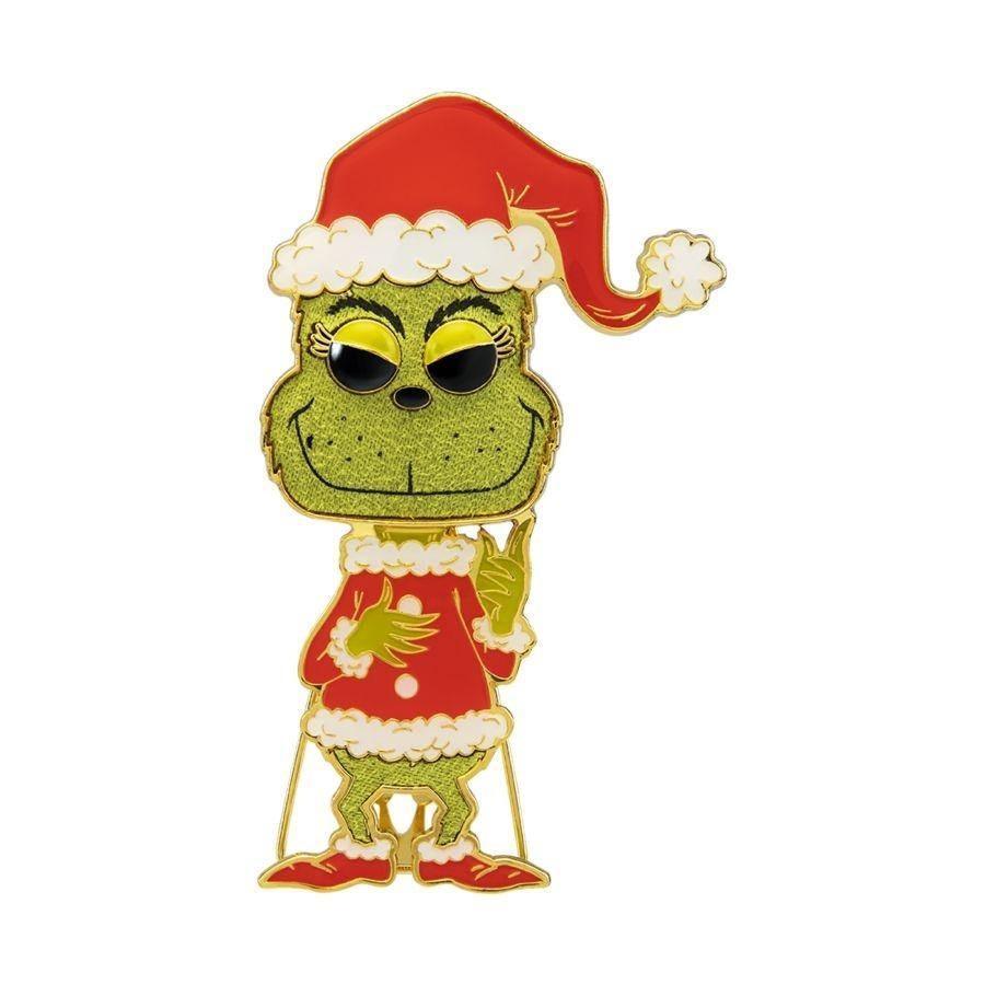 FUNDSSPP0001 Dr Seuss - Grinch 4" Pop! Enamel Pin - Funko - Titan Pop Culture