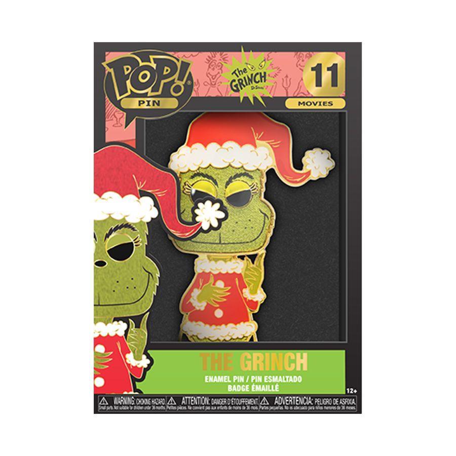 FUNDSSPP0001 Dr Seuss - Grinch 4" Pop! Enamel Pin - Funko - Titan Pop Culture