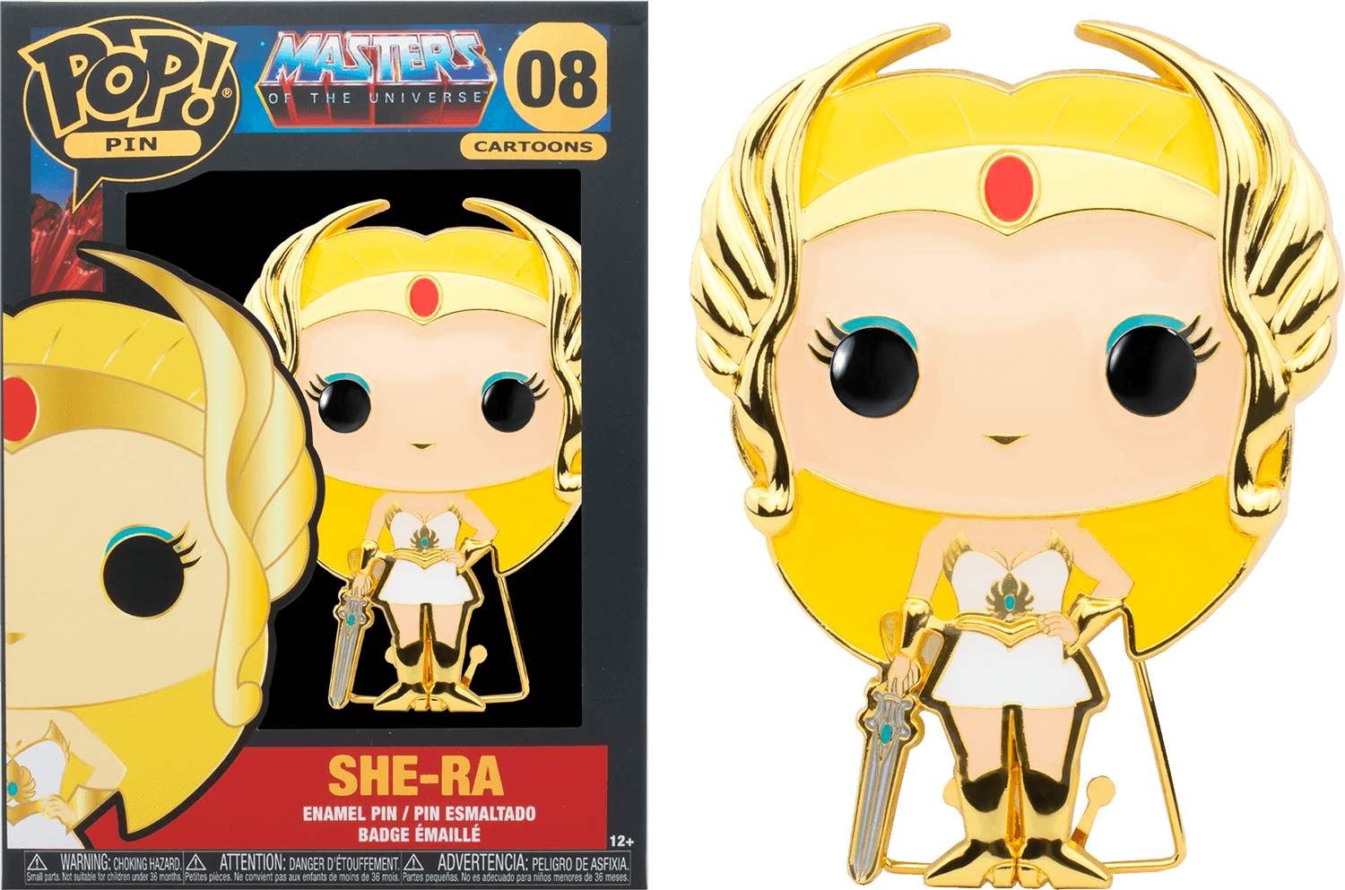 FUNDWPP0003 Masters of the Universe - She-Ra 4" Pop! Enamel Pin - Funko - Titan Pop Culture