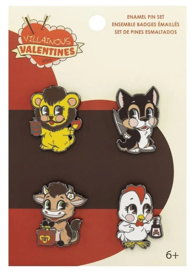 FUNFUNPN0018 Villainous Valentines - Enamel Pin 4-Pack - Funko - Titan Pop Culture