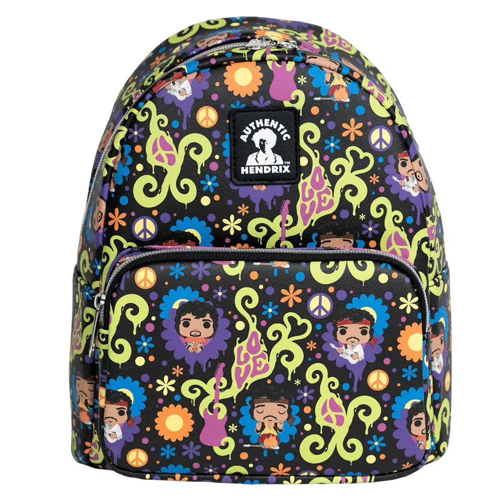 FUNJHBK0002 Jimi Hendrix - Love & Flowers Mini Backpack - Loungefly - Titan Pop Culture