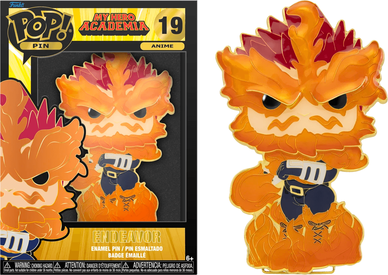 FUNMHAPP0006 My Hero Academia - Endeavour 4" Pop! Enamel Pin - Funko - Titan Pop Culture