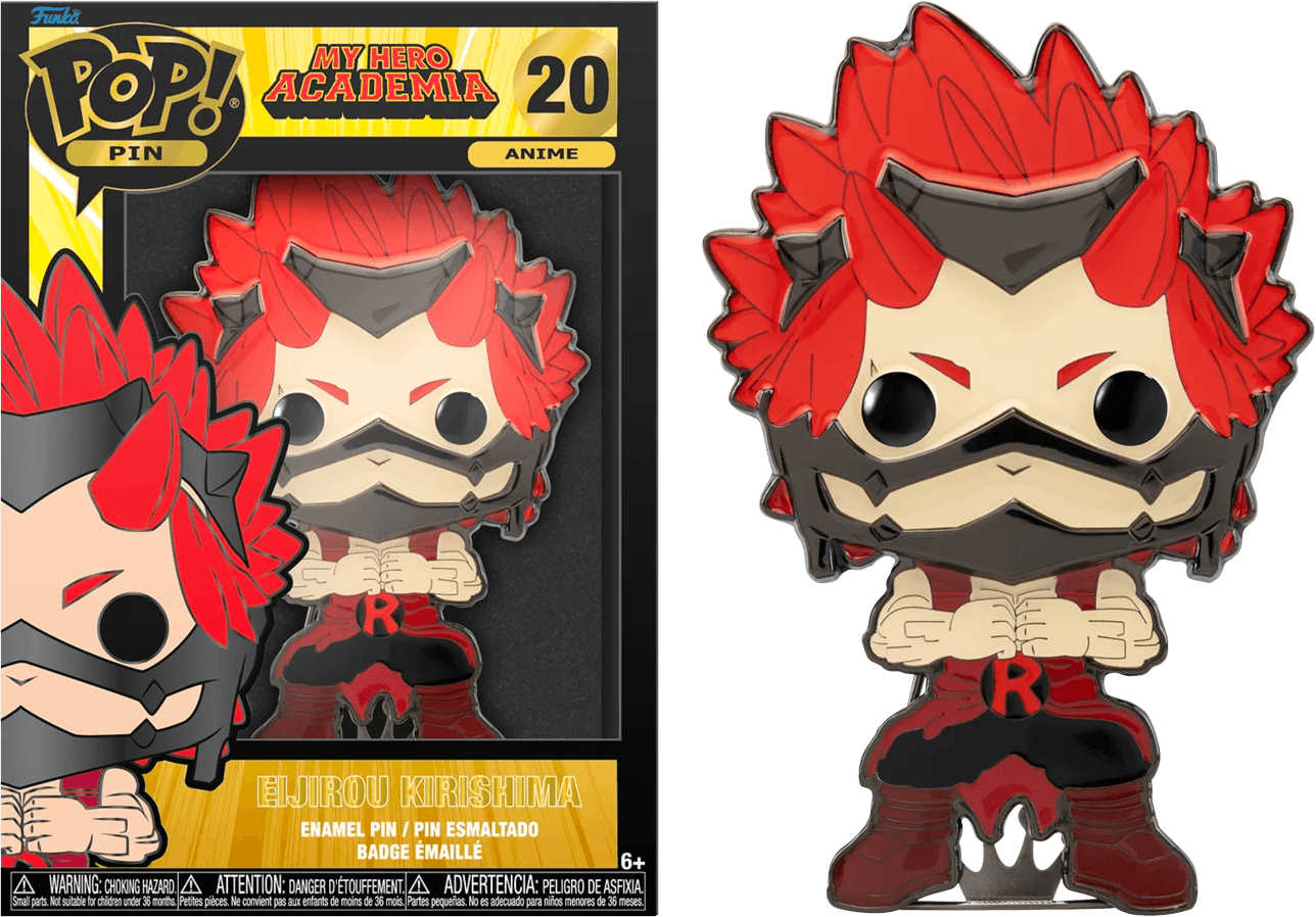 FUNMHAPP0007 My Hero Academia - Kirishima 4" Pop! Enamel Pin - Funko - Titan Pop Culture