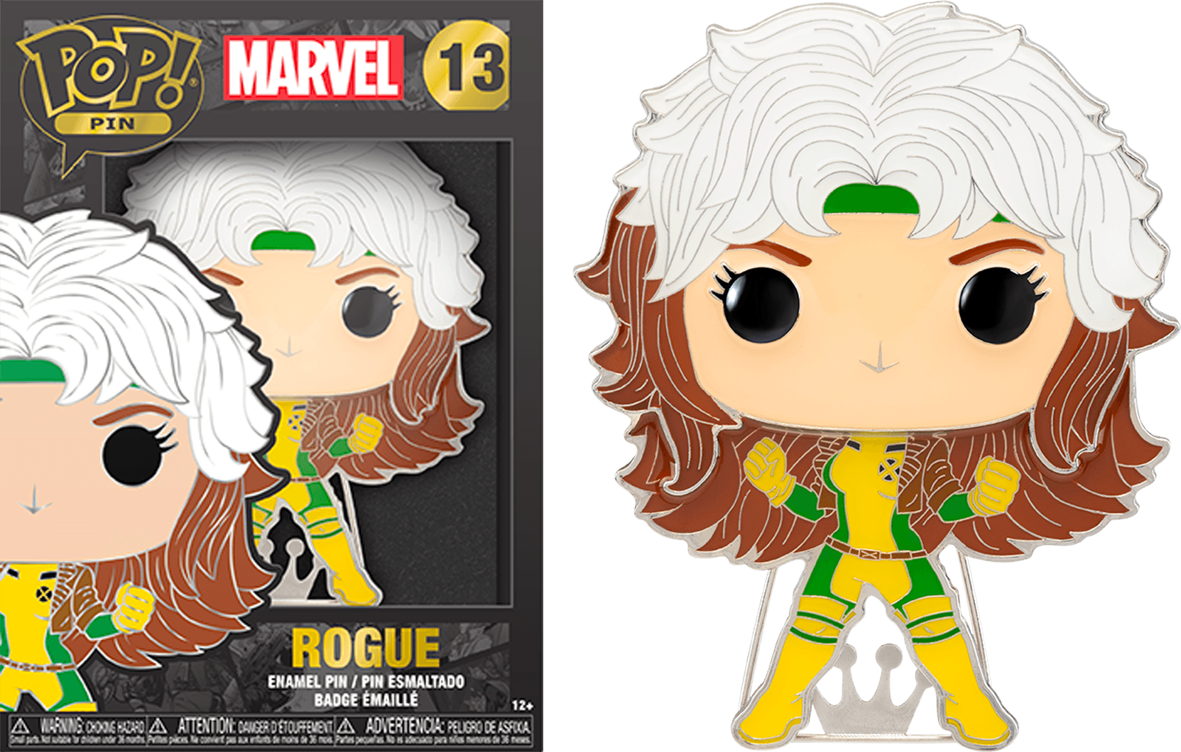 FUNMVPP0022 Marvel Comics - Rogue 4" Pop! Enamel Pin - Funko - Titan Pop Culture