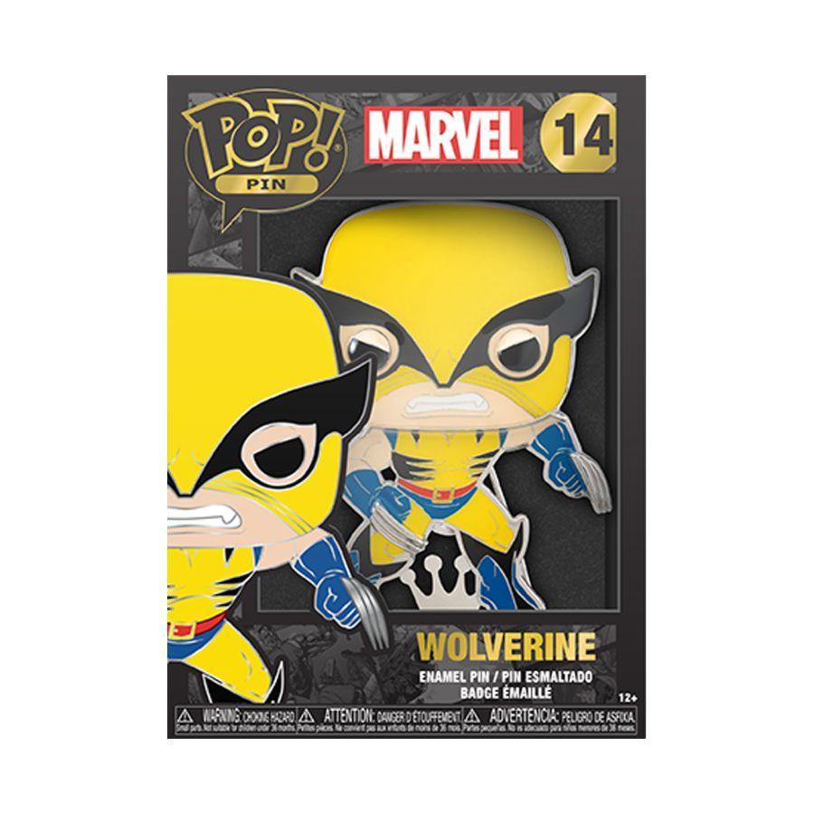 FUNMVPP0025 Marvel Comics - Wolverine (with chase) 4" Pop! Enamel Pin - Funko - Titan Pop Culture