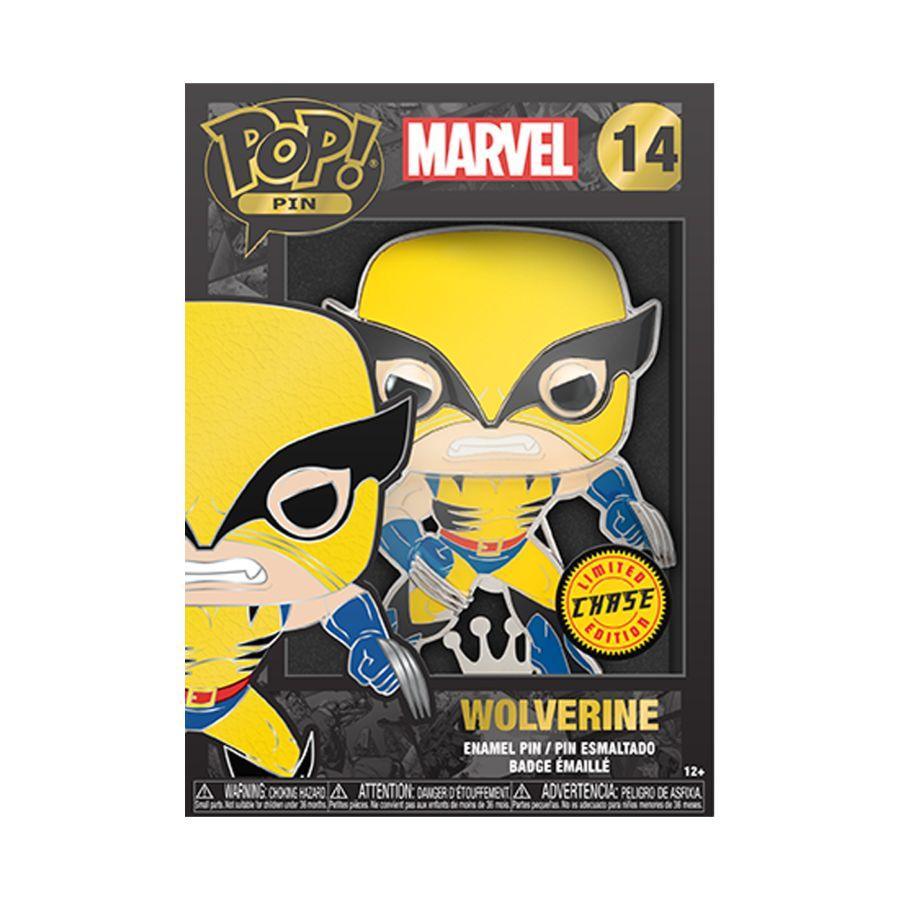 FUNMVPP0025 Marvel Comics - Wolverine (with chase) 4" Pop! Enamel Pin - Funko - Titan Pop Culture