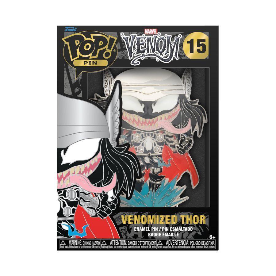 FUNMVPP0033 Venom - Venomised Thor 4" Pop! Enamel Pin - Funko - Titan Pop Culture