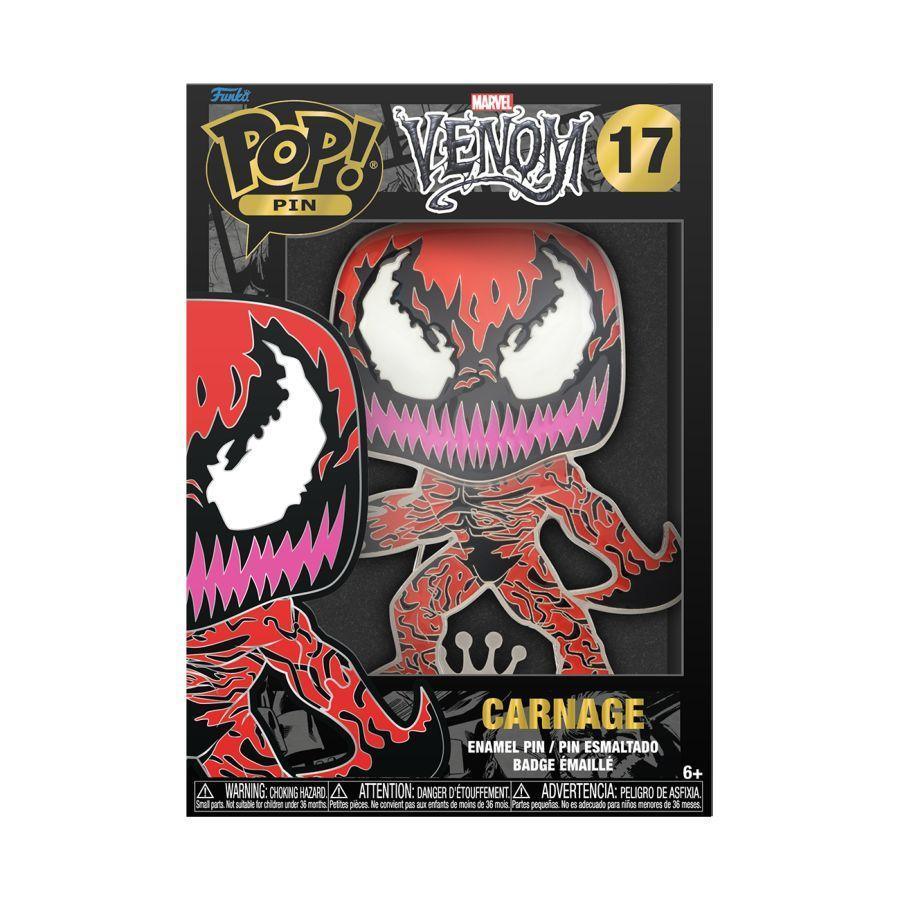 FUNMVPP0035 Venom - Carnage 4" Pop! Enamel Pin - Funko - Titan Pop Culture