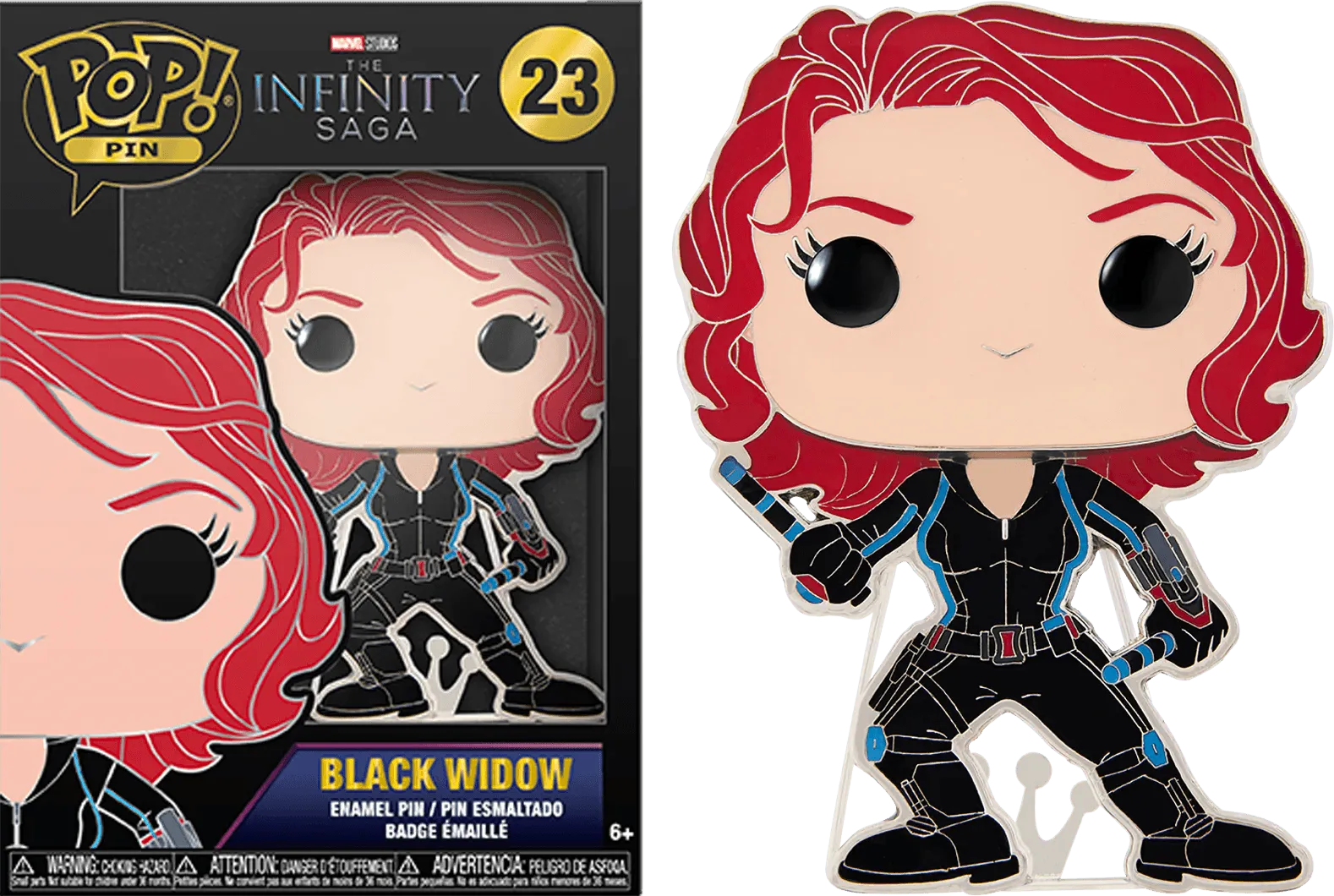 FUNMVPP0072 Infinity Saga - Black Widow Pop! Enamel Pin - Funko - Titan Pop Culture