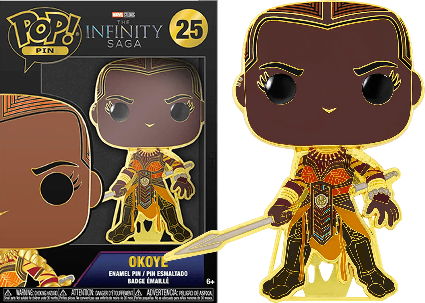 FUNMVPP0074 Infinity Saga - Okoye Pop! Enamel Pin - Funko - Titan Pop Culture