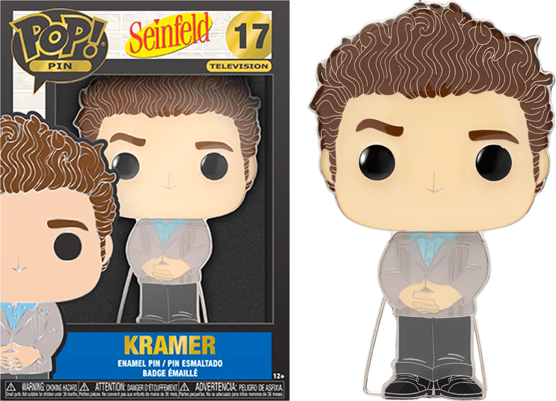 FUNSNFPP0001 Seinfeld - Kramer 4" Pop! Enamel Pin - Funko - Titan Pop Culture