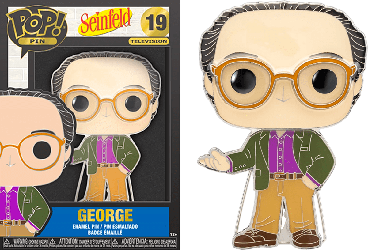 FUNSNFPP0003 Seinfeld - George 4" Pop! Enamel Pin - Funko - Titan Pop Culture