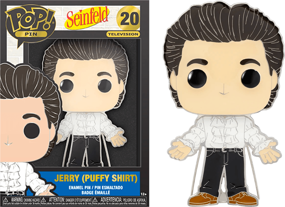 FUNSNFPP0006 Seinfeld - Jerry Puffy Shirt (with chase) 4" Pop! Enamel Pin - Funko - Titan Pop Culture