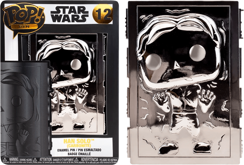 FUNSTPP0013 Star Wars - Han Solo Carbonite 4" Pop! Enamel Pin - Funko - Titan Pop Culture