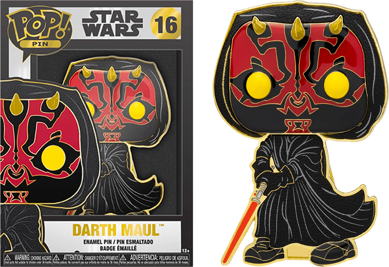 FUNSTPP0019 Star Wars - Darth Maul 4" Pop! Enamel Pin - Funko - Titan Pop Culture