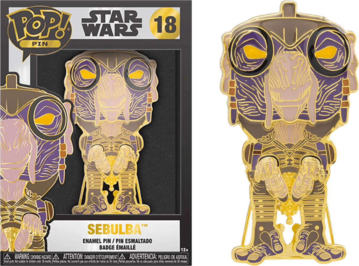 FUNSTPP0021 Star Wars - Sebulba 4" Pop! Enamel Pin - Funko - Titan Pop Culture