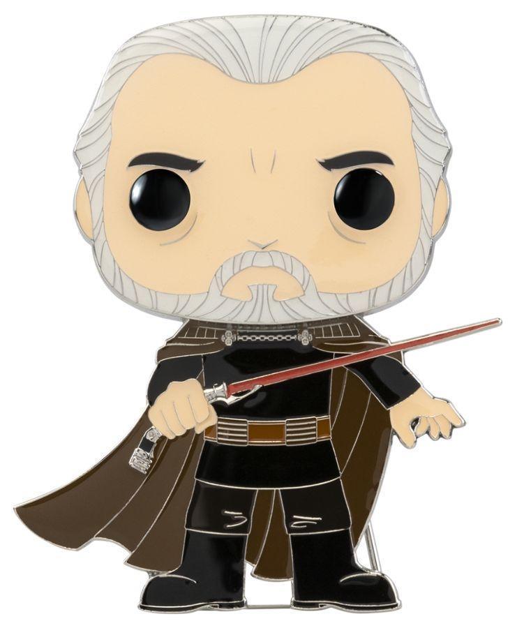 FUNSTPP0027 Star Wars - Count Dooku 4" Pop! Enamel Pin - Funko - Titan Pop Culture