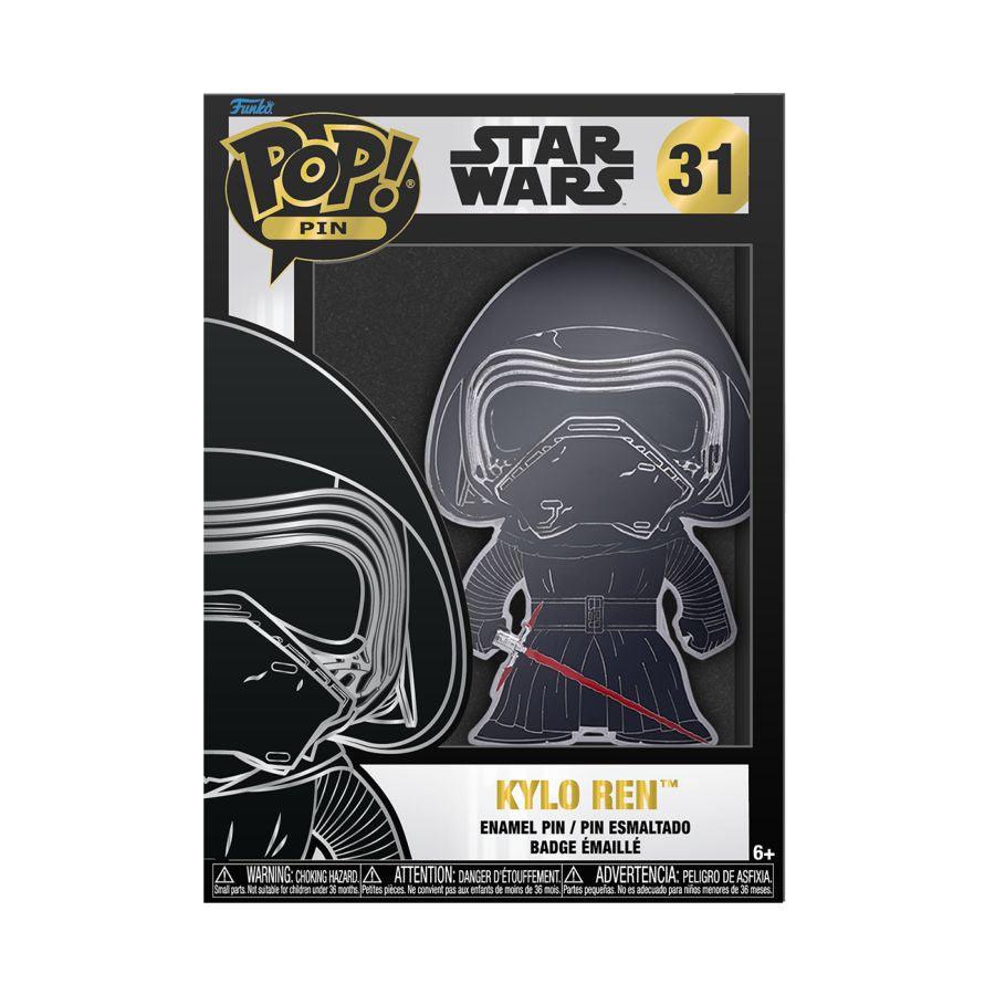 FUNSTPP0068 Star Wars - Kylo Ren (with chase) 4" Pop! Enamel Pin - Funko - Titan Pop Culture