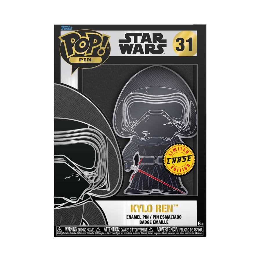 FUNSTPP0068 Star Wars - Kylo Ren (with chase) 4" Pop! Enamel Pin - Funko - Titan Pop Culture