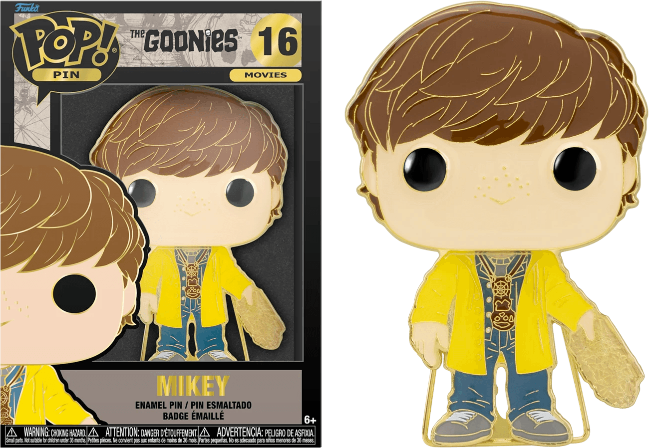 FUNTGPP0001 Goonies - Mikey 4" Pop! Enamel Pin - Funko - Titan Pop Culture