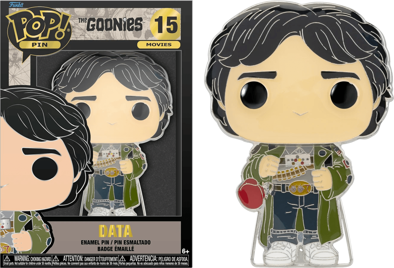 FUNTGPP0002 Goonies - Data 4" Pop! Enamel Pin - Funko - Titan Pop Culture