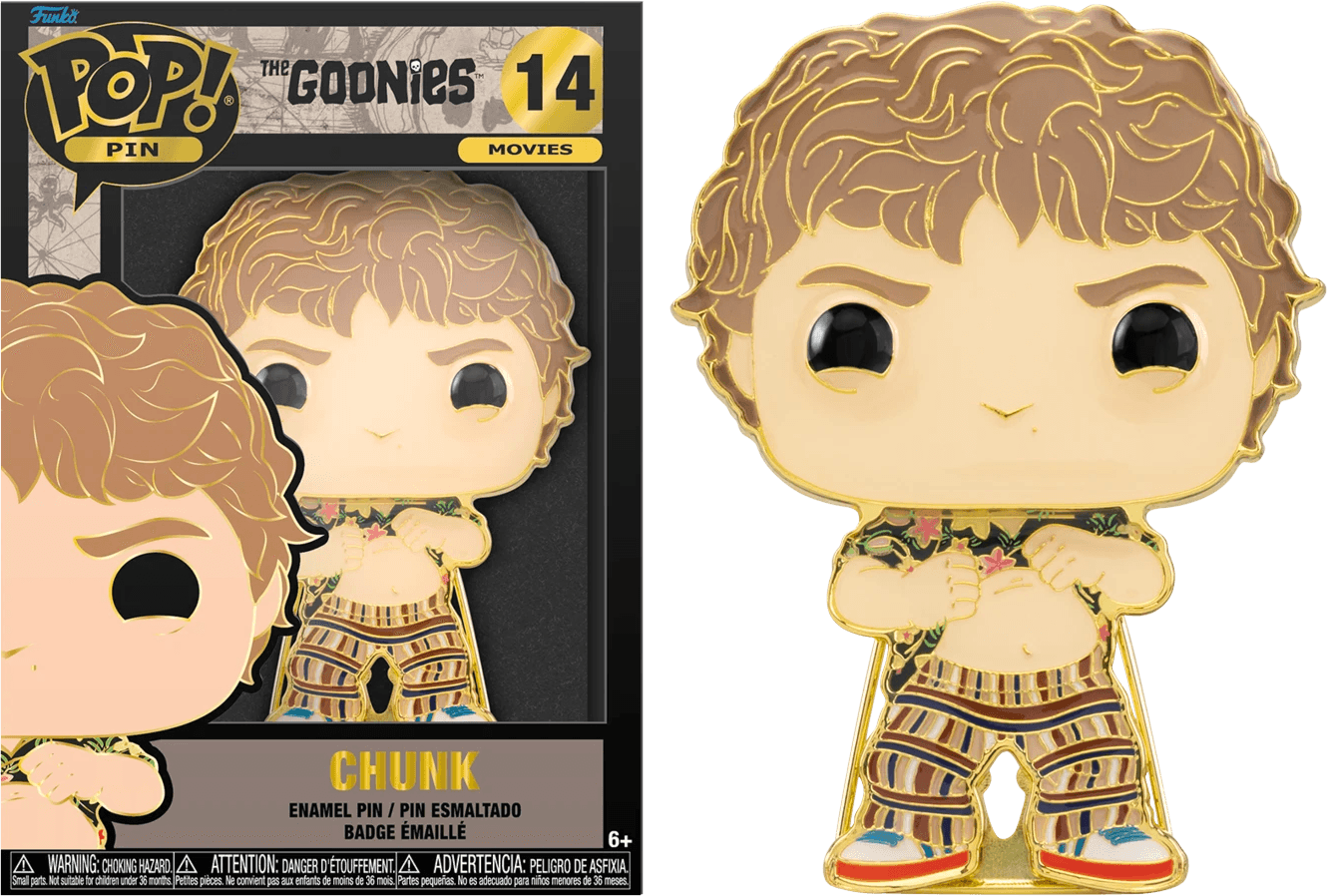 FUNTGPP0003 Goonies - Chunk 4" Pop! Enamel Pin - Funko - Titan Pop Culture