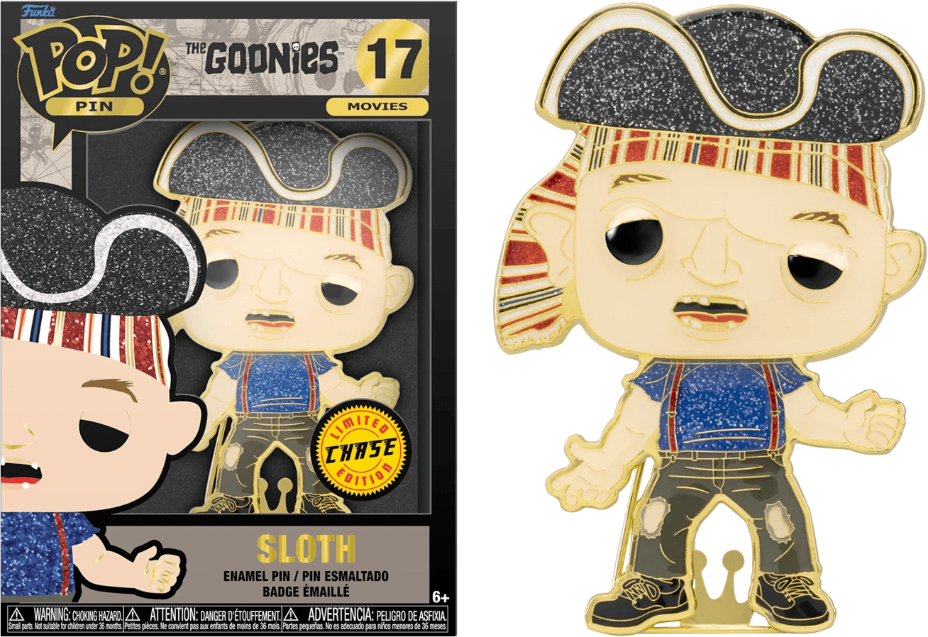 FUNTGPP0006 Goonies - Sloth (with chase) 4" Pop! Enamel Pin - Funko - Titan Pop Culture