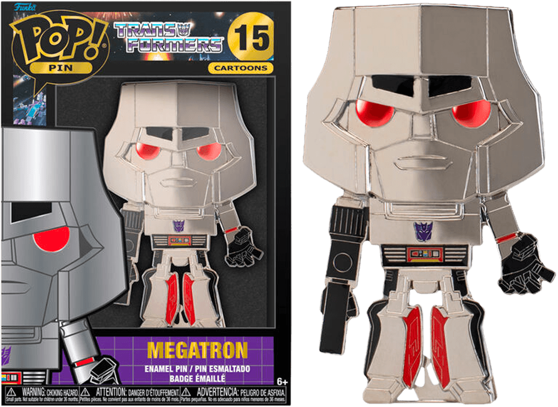 FUNTRNPP0001 Transformers (TV) - Megatron 4" Pop! Enamel Pin - Funko - Titan Pop Culture