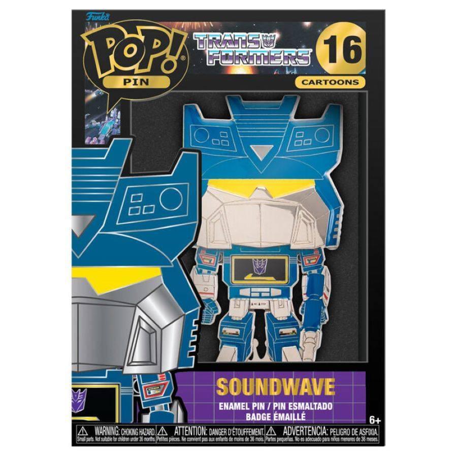 FUNTRNPP0002 Transformers (TV) - Soundwave 4" Pop! Enamel Pin - Funko - Titan Pop Culture