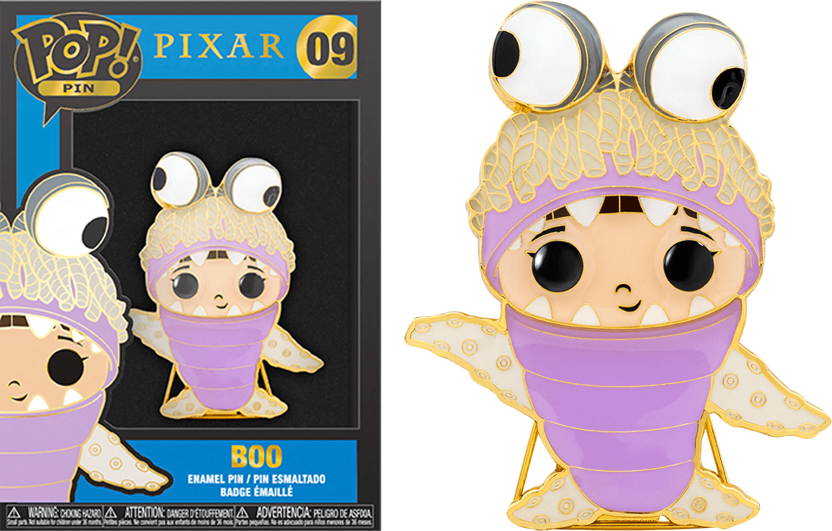 FUNWDPP0027 Monsters Inc - Boo Monster Suit (with chase) 4" Pop! Enamel Pin - Funko - Titan Pop Culture