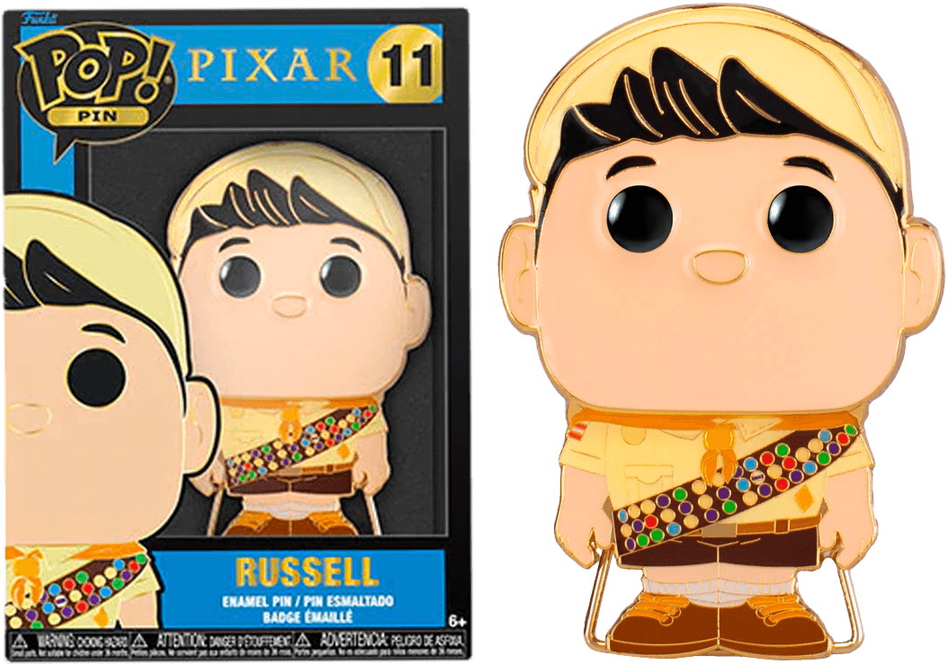 FUNWDPP0031 Up - Russel 4" Pop! Enamel Pin - Funko - Titan Pop Culture