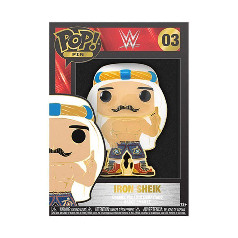 FUNWWEPP0003 WWE - Iron Sheik 4" Pop! Enamel Pin - Funko - Titan Pop Culture