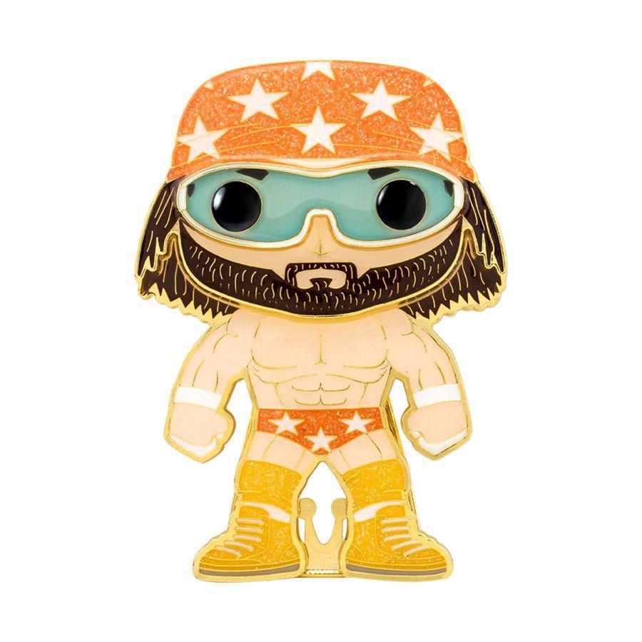 FUNWWEPP0006 WWE - Randy Macho Man Savage (with chase) 4" Pop! Enamel Pin - Funko - Titan Pop Culture