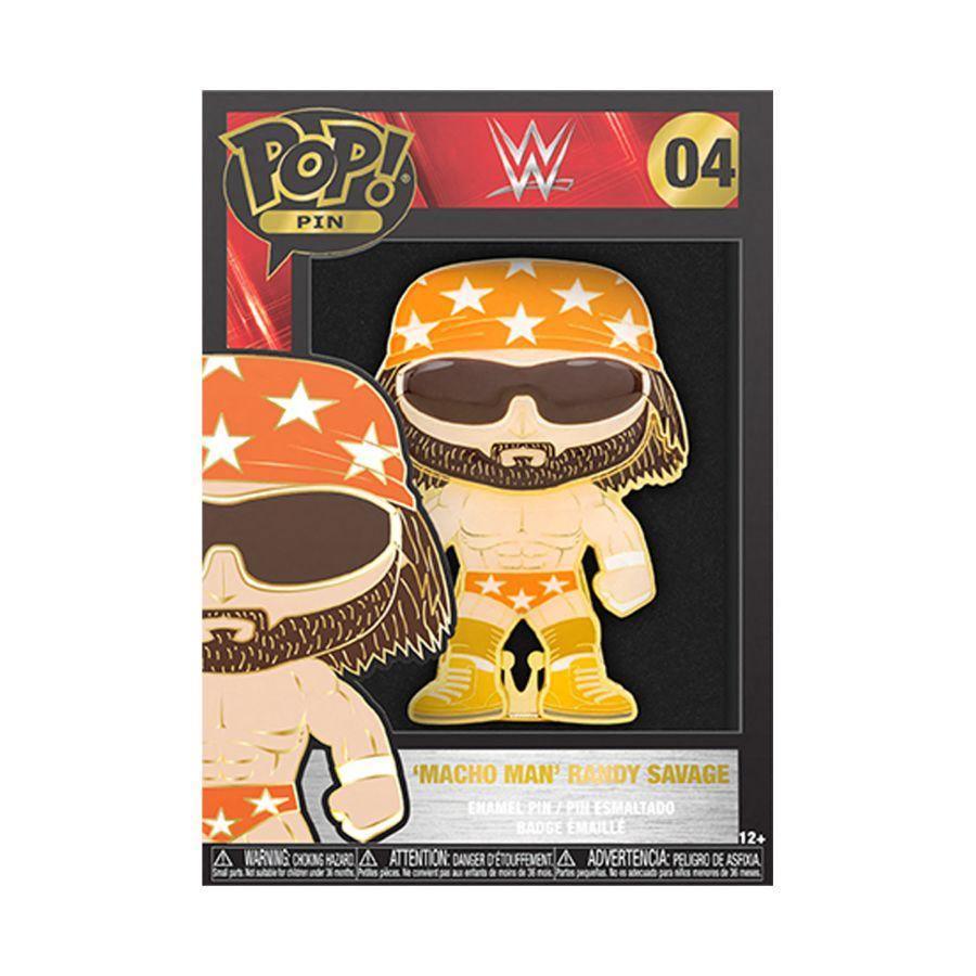 FUNWWEPP0006 WWE - Randy Macho Man Savage (with chase) 4" Pop! Enamel Pin - Funko - Titan Pop Culture
