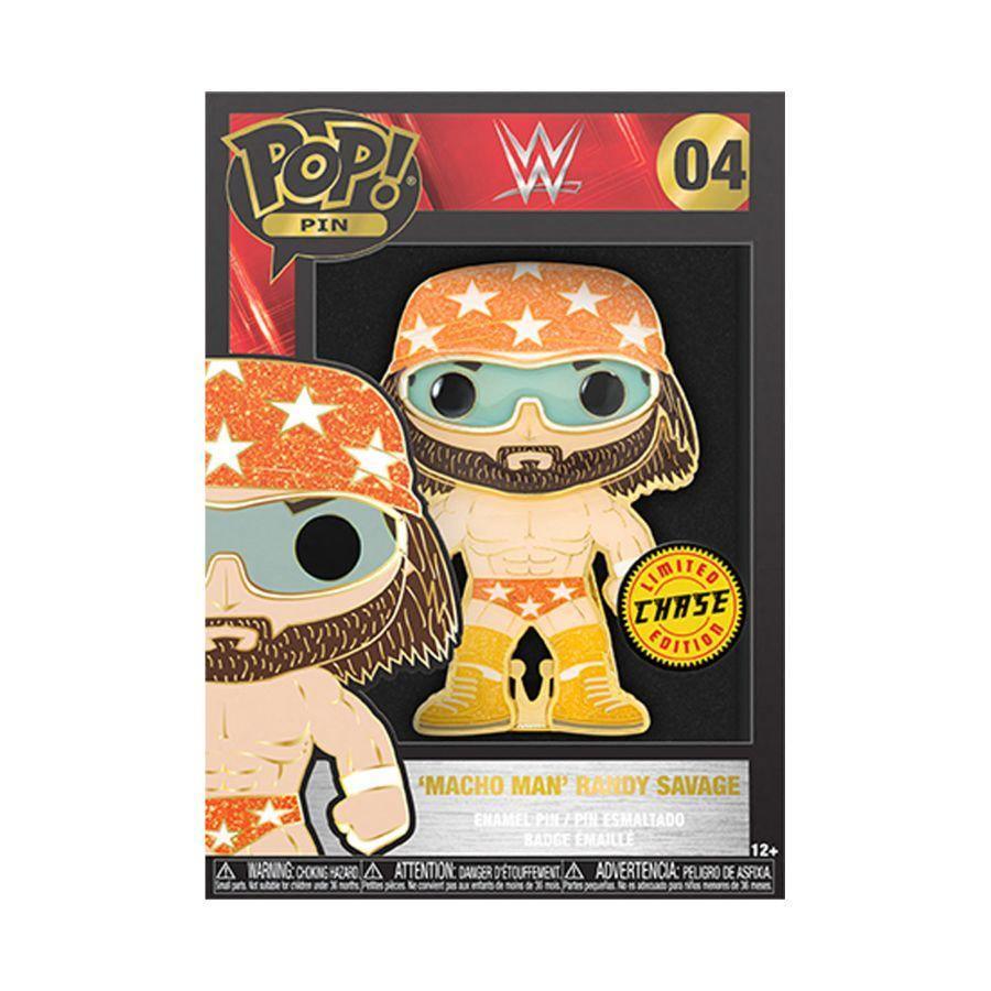 FUNWWEPP0006 WWE - Randy Macho Man Savage (with chase) 4" Pop! Enamel Pin - Funko - Titan Pop Culture