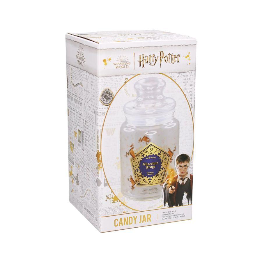 HMBJARHP01 Harry Potter - Candy Jar Glass 750ml (Chocolate Frogs) - Half Moon Bay - Titan Pop Culture