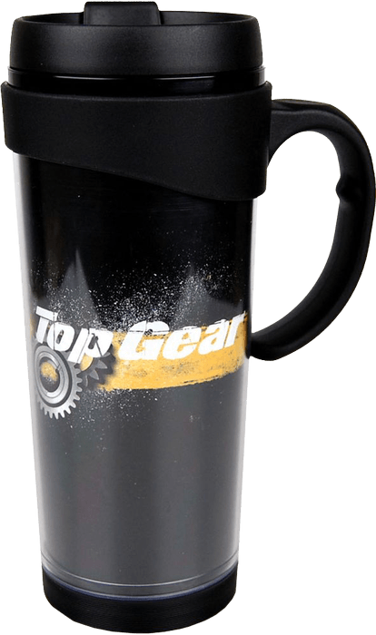 HMBTMTG7 Top Gear - Black and Yellow Gears Travel Mug - Half Moon Bay - Titan Pop Culture