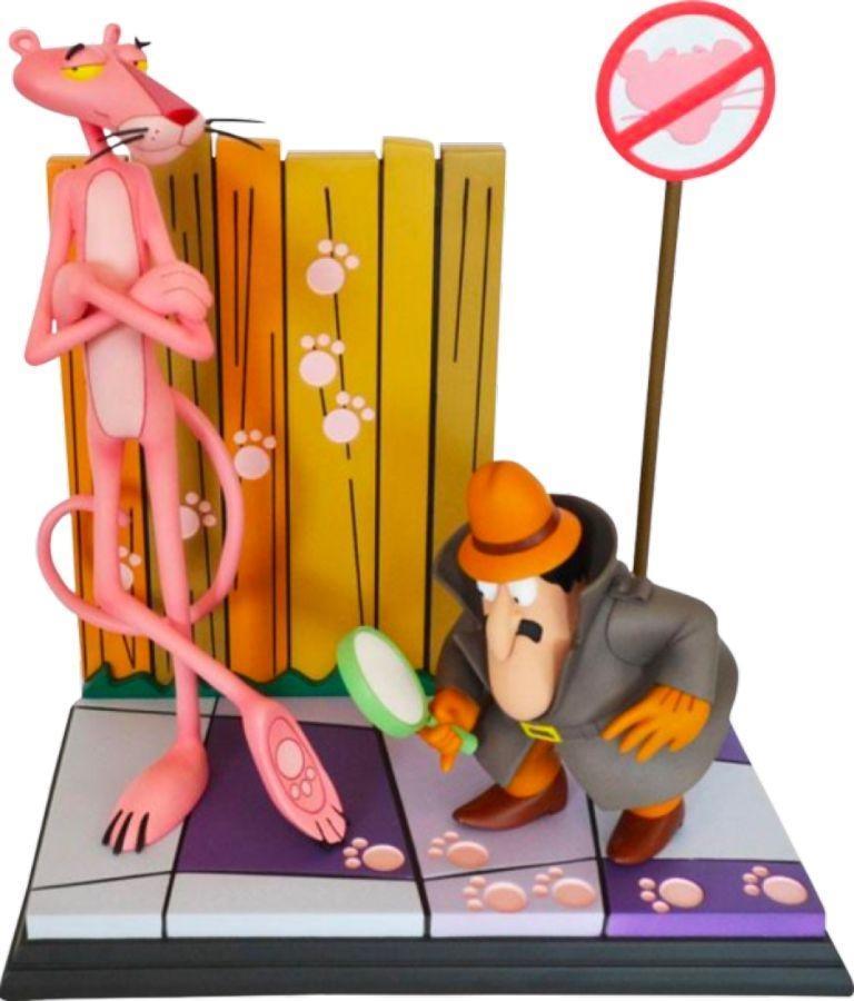 HOL9420 Pink Panther - Pink Panther & The Inspector Statue - Hollywood Collectibles Group - Titan Pop Culture