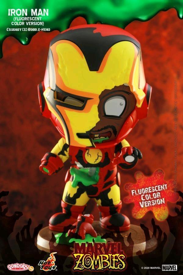 HOTCOSB835 Marvel Zombies - Iron Man Fluorescent Cosbaby - Hot Toys - Titan Pop Culture