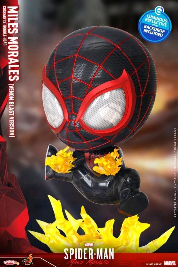 HOTCOSB854 Spider-Man: Miles Morales - Miles Morales Venom Blast Cosbaby - Hot Toys - Titan Pop Culture