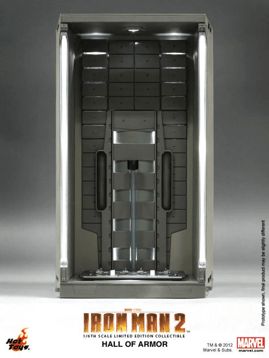 HOTDS001A Iron Man 3 - Hall of Armour Diorama (Single) 1:6 Scale - Hot Toys - Titan Pop Culture