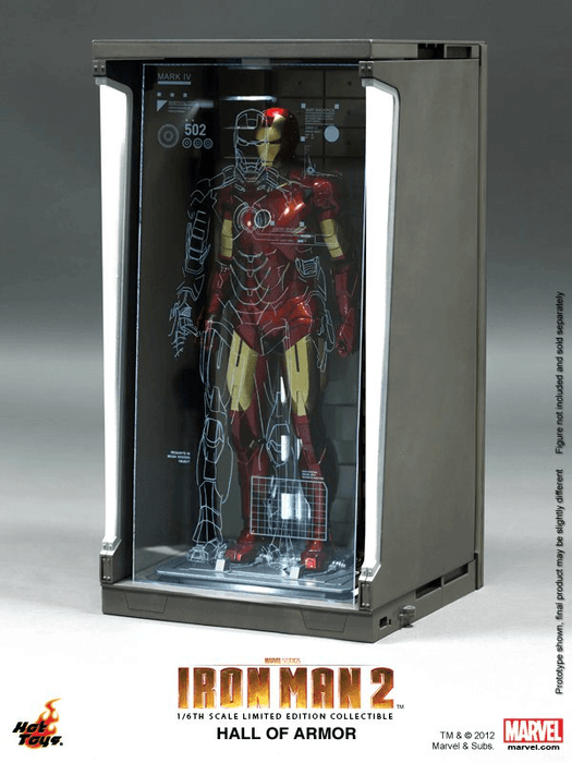 HOTDS001A Iron Man 3 - Hall of Armour Diorama (Single) 1:6 Scale - Hot Toys - Titan Pop Culture