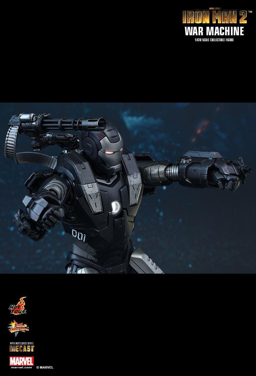 HOTMMS331D13 Iron Man 2 - War Machine Diecast 12" 1:6 Scale Action Figure - Hot Toys - Titan Pop Culture