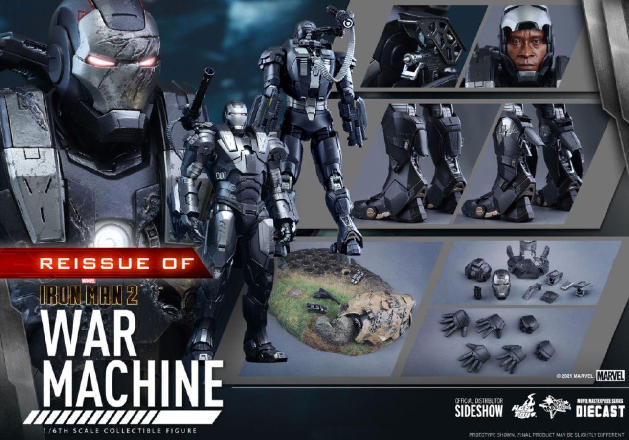 HOTMMS331D13 Iron Man 2 - War Machine Diecast 12" 1:6 Scale Action Figure - Hot Toys - Titan Pop Culture