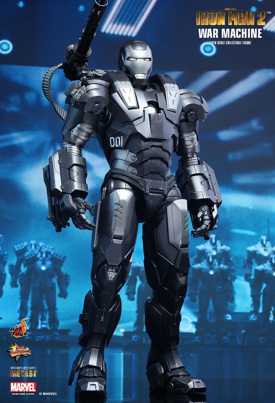 HOTMMS331D13 Iron Man 2 - War Machine Diecast 12" 1:6 Scale Action Figure - Hot Toys - Titan Pop Culture