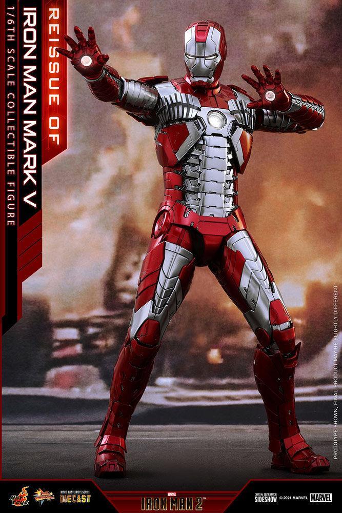 HOTMMS400D18 Iron Man 2 - Mark V Diecast 1:6 Scale 12" Action Figure - Hot Toys - Titan Pop Culture