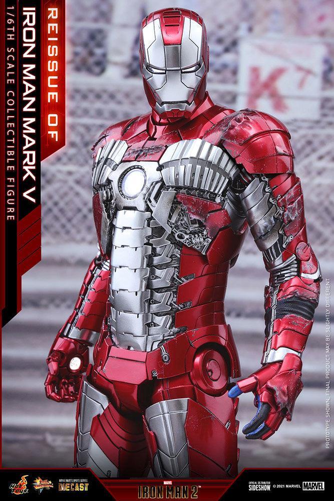 HOTMMS400D18 Iron Man 2 - Mark V Diecast 1:6 Scale 12" Action Figure - Hot Toys - Titan Pop Culture