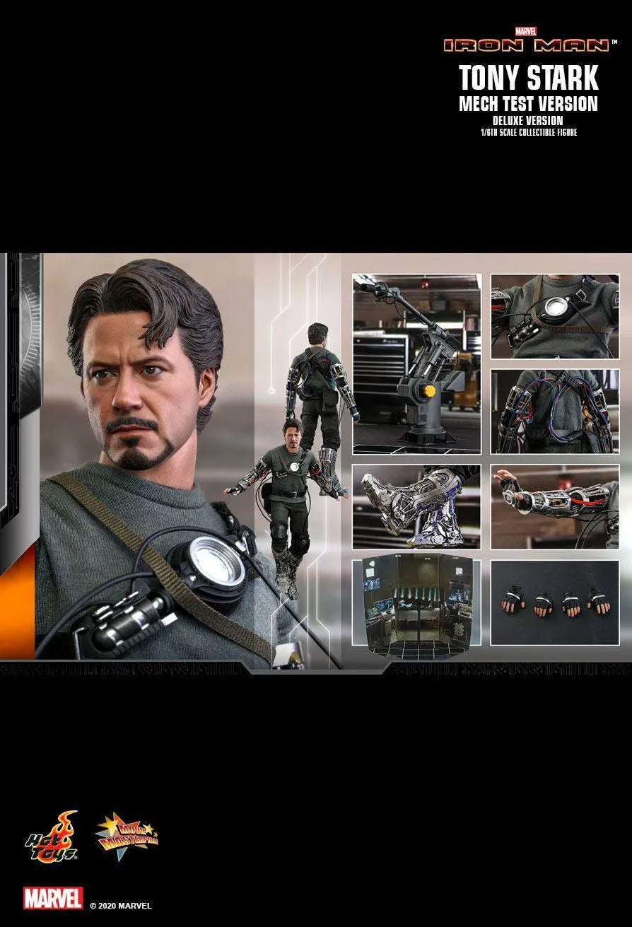 HOTMMS582 Iron Man (2008) - Tony Stark Mech Test Deluxe 1:6 Scale Collectable Action Figure - Hot Toys - Titan Pop Culture