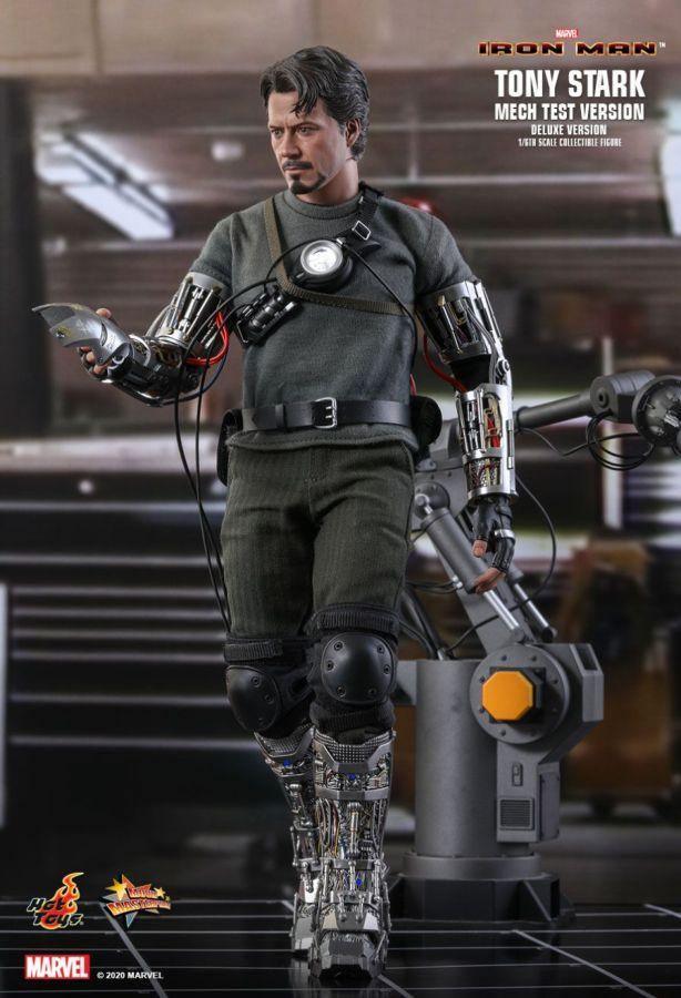 HOTMMS582 Iron Man (2008) - Tony Stark Mech Test Deluxe 1:6 Scale Collectable Action Figure - Hot Toys - Titan Pop Culture